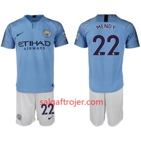 Manchester City Fodboldtrøjer MENDY 22 Børn Hjemmebanesæt 2018/19 Kort ærmer